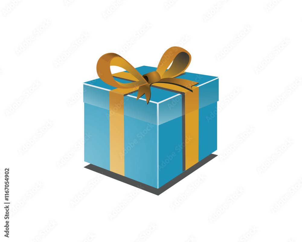 Obraz premium 3d Christmas Gift box vector illustration