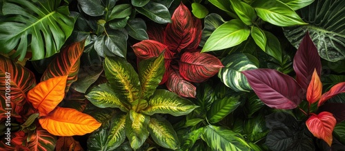 Vibrant assortment of ornamental plants with lush foliage ideal for enhancing home decor and creating a vibrant indoor atmosphere