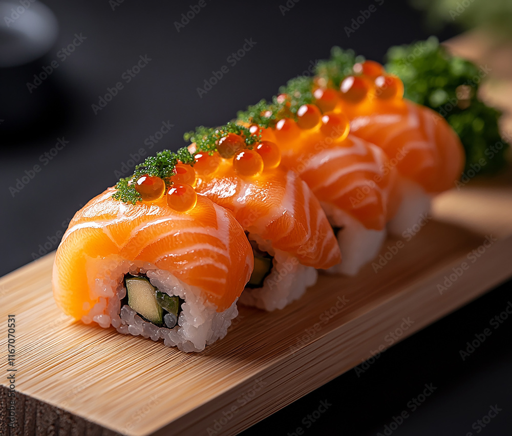 Close-up of a delicious sushi
Close-up of a delicious sushi