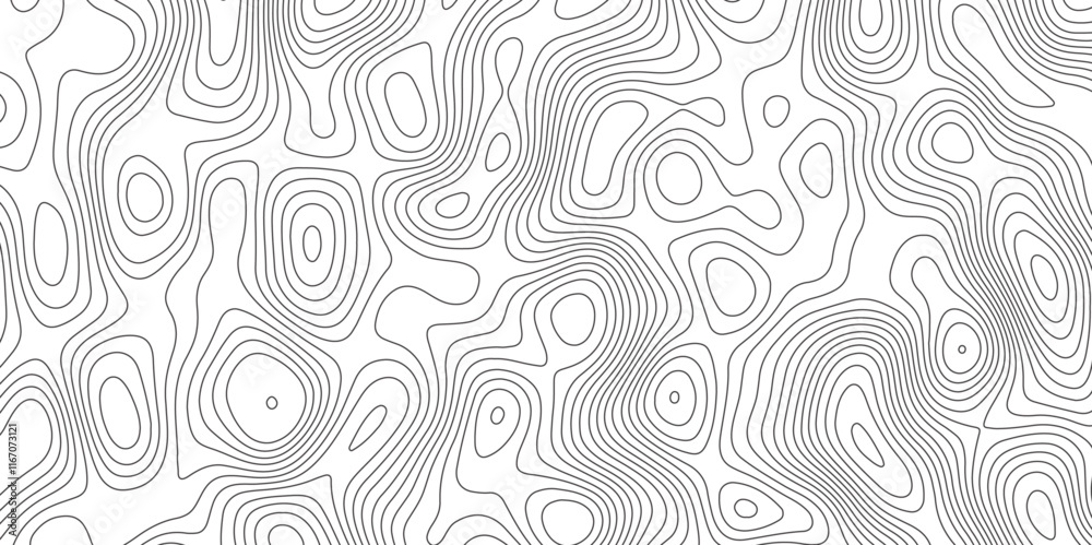 Fototapeta premium Abstract topographic contours map background. Panorama view gradient multicolor wave curve lines banner background design.