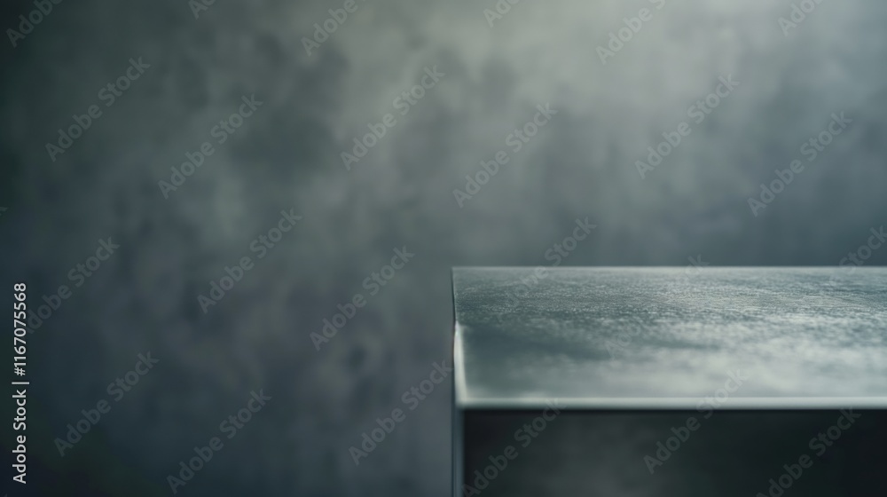 Obraz premium A close-up of a metallic surface against a textured gray background.