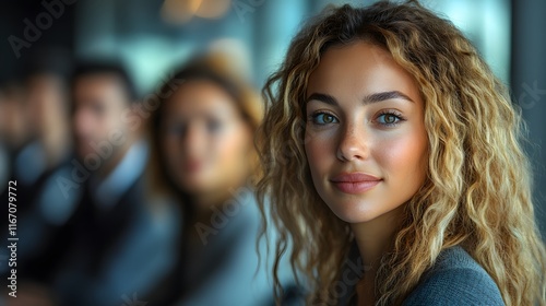 Wallpaper Mural Business leaders discussing potential market shifts with global analytics experts Torontodigital.ca