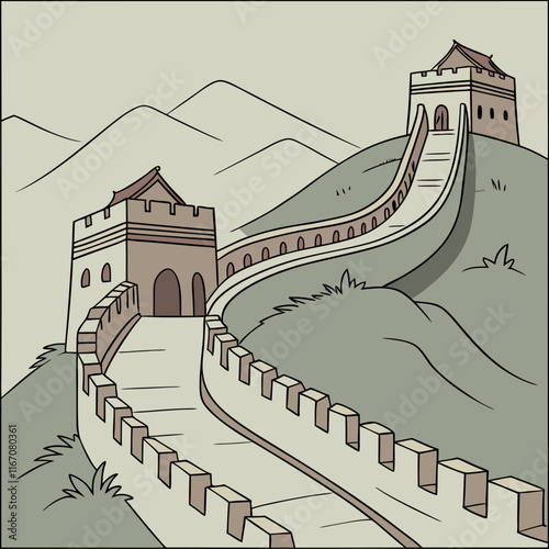 china wall illustration