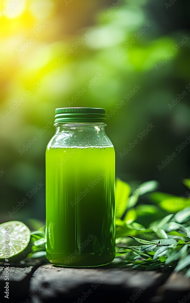 Closeup of a healthy, natural sports drink with organic ingredients, perfect for hydration during or after a workout Closeup of a healthy, natural sports drink with organic ingredients, perfect for hydration during or after a workout