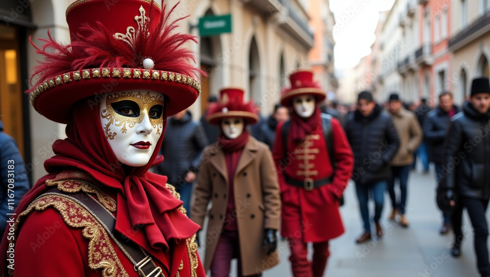 Venetian Carnival Mask, A Detailed View of an Elaborate Costume Element, Revealing the Artistry and Mystique of the Traditional Celebration Venetian Carnival Mask, A Detailed View of an Elaborate Costume Element, Revealing the Artistry and Mystique of the Traditional Celebration