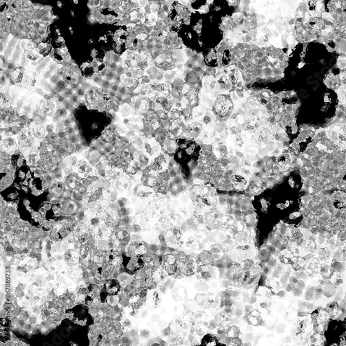 Seamless Abstract Blurry Black and Gray Texture