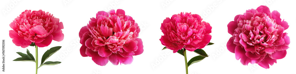 Bouquet of Vibrant Pink Peony Flowers in Full Bloom Showcasing Their Delicate Petals and Lush Foliage Bouquet of Vibrant Pink Peony Flowers in Full Bloom Showcasing Their Delicate Petals and Lush Foliage