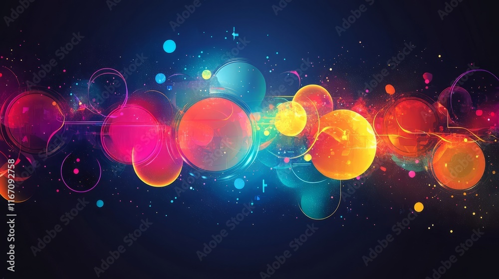 Naklejka premium Color gradient background design. Abstract geometric background with liquid shapes. Cool background design for posters. Eps10 vector illustration 