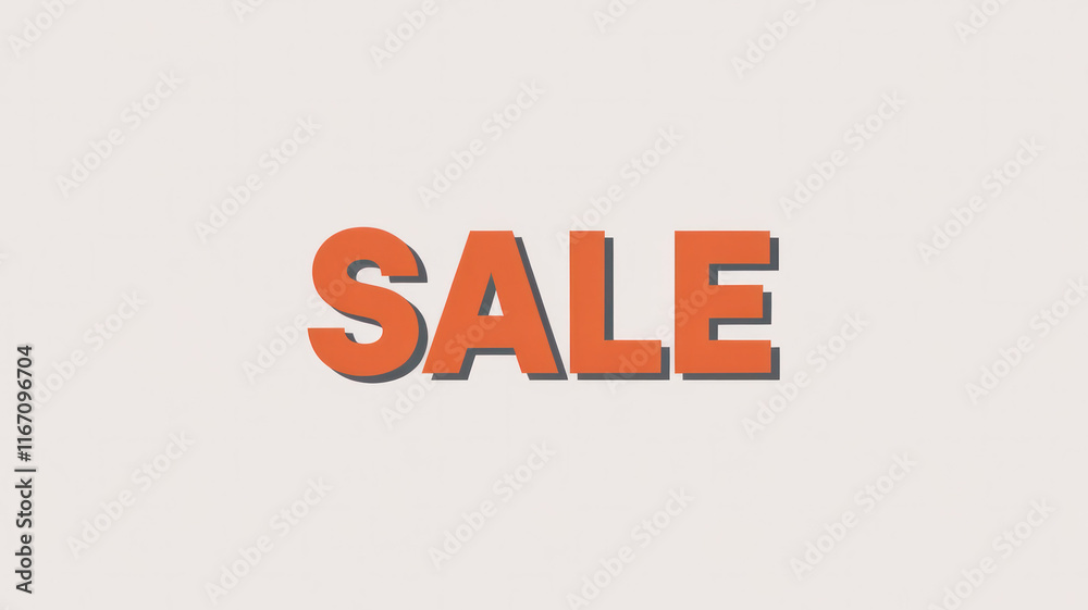 Prominent Sale Text with Minimal Background Design Prominent Sale Text with Minimal Background Design