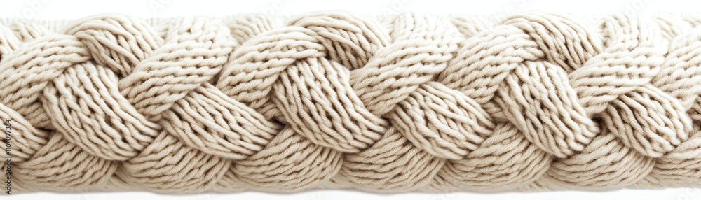 Braided rope, isolated on a white background for design use. Braided rope, isolated on a white background for design use.