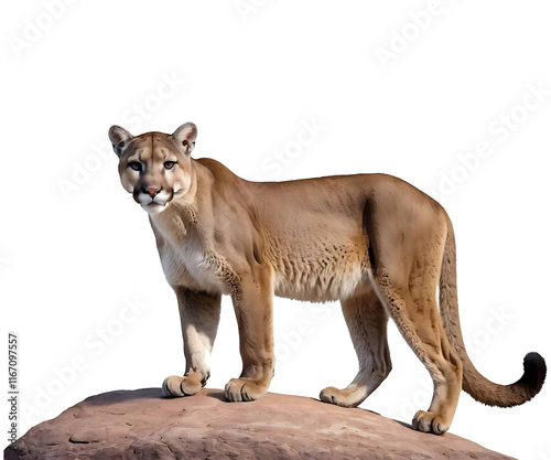 Wallpaper Mural Majestic Mountain Lion on a Rock, Perfect for Wildlife Photography Torontodigital.ca