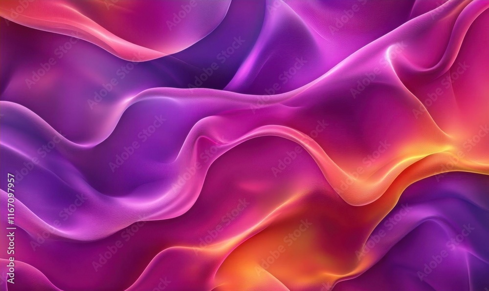 Fototapeta premium Abstract waves of vibrant colors in smooth, flowing patterns.