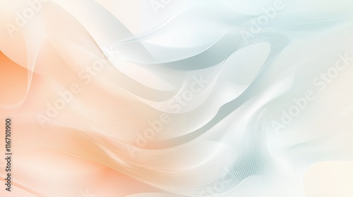 Abstract Pastel Wave Background Design