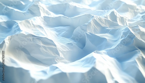 Wallpaper Mural crumpled white paper texture seamless closeup background for design minimalistic natural lighting Torontodigital.ca