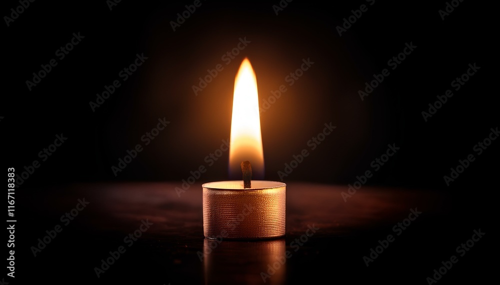 burning candle in the dark with copy space for add text and design burning candle in the dark with copy space for add text and design