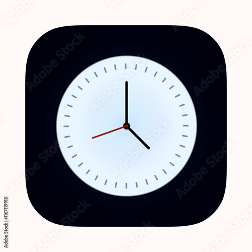 Clock app icon. Clock application icon