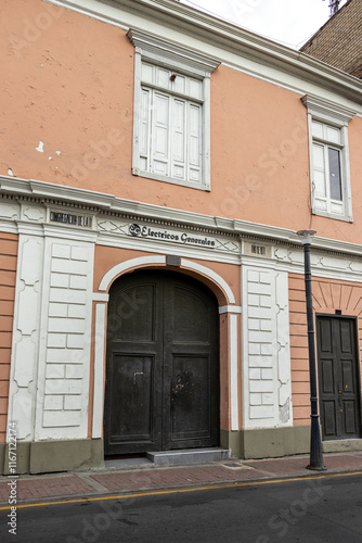 Old type building in Lima, Peru