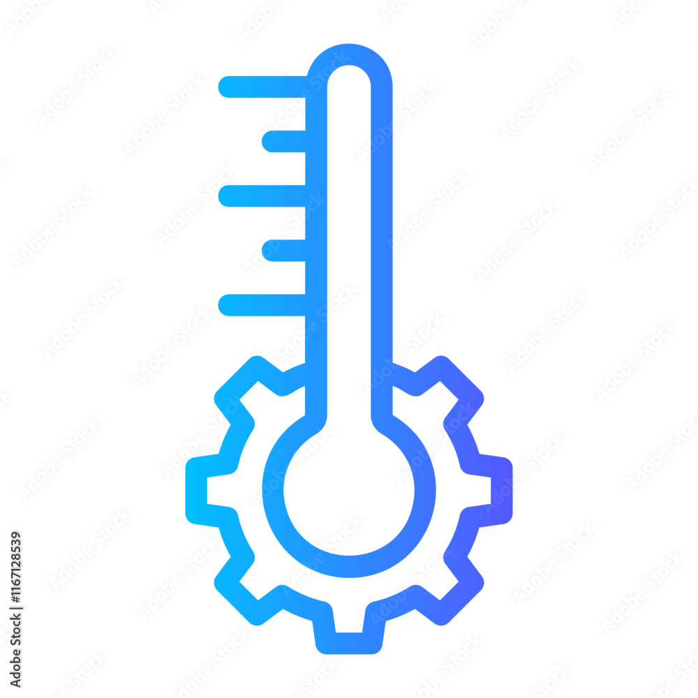 thermometer gradient icon thermometer gradient icon