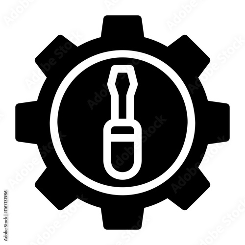 gear glyph icon