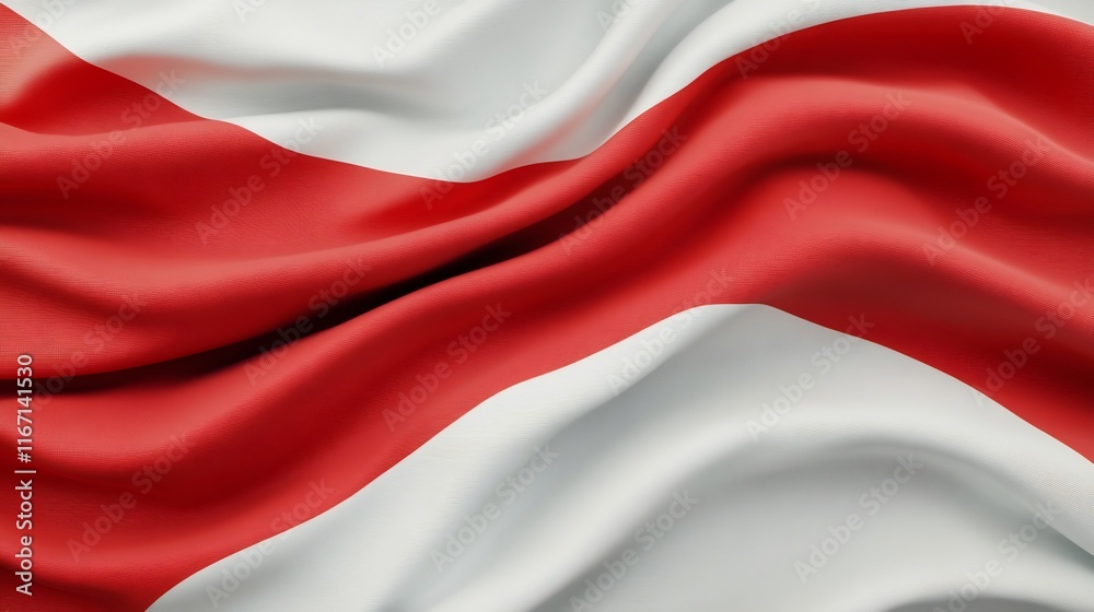 Flowing Abstract National Flag Design with Ample Space for Messaging Flowing Abstract National Flag Design with Ample Space for Messaging