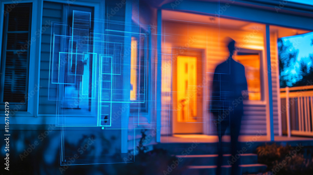 AI-driven home surveillance systems that track movement and detect intruders, sending real-time alerts to homeowners. AI-driven home surveillance systems that track movement and detect intruders, sending real-time alerts to homeowners.