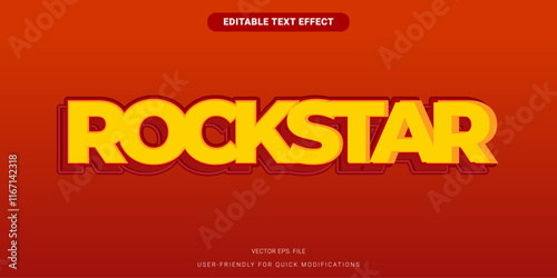Rockstar Editable Text Effect Bold and Vibrant Style