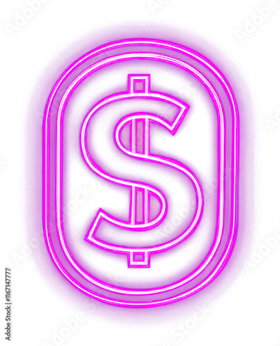 PNG Money light neon glowing.