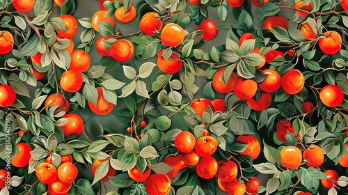 orange seamless pattern wallpaper