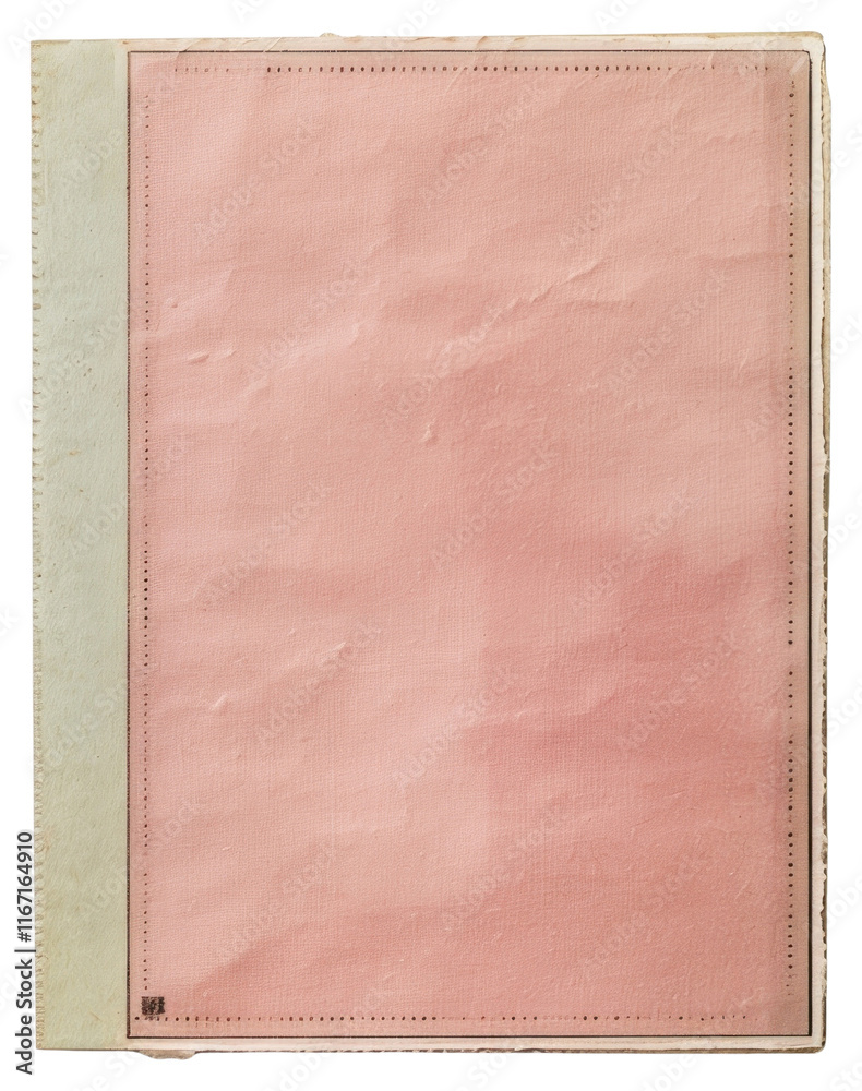 Obraz premium PNG Ephemera paper background blank page.