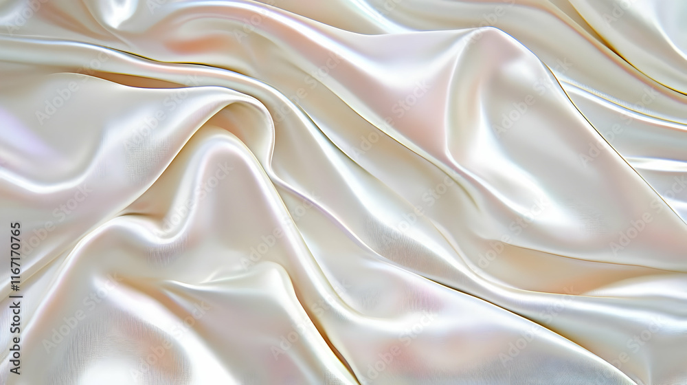 Fototapeta premium Creamy Silk Drape Abstract Background