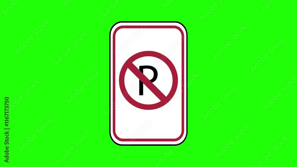No parking animation, showcasing restrictions No parking animation, showcasing restrictions