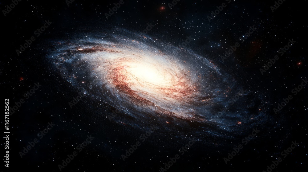 Fototapeta premium Cosmic Contemplations: Exploring the Infinite Universe of Thoughts and Clarity in the Mind