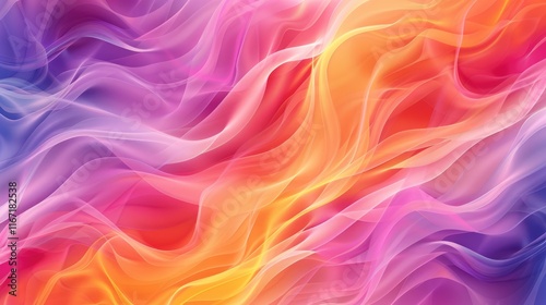 Wallpaper Mural Beautiful and vivid, wavy and colored gradient background, seamless and tiled Torontodigital.ca