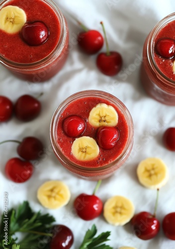 Young woman enjoying healthy fruits with smoothies in a bright kitchen