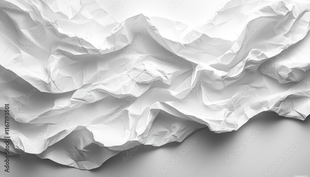 Crumpled White Paper Texture Wrinkled Grunge Surface Distressed Vintage Page Creased Old Wallpaper Crumpled White Paper Texture Wrinkled Grunge Surface Distressed Vintage Page Creased Old Wallpaper