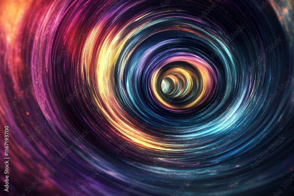 Abstract swirling light tunnel vibrant colors Abstract swirling light tunnel vibrant colors