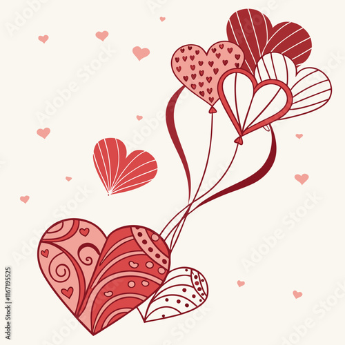 heart with floral pattern