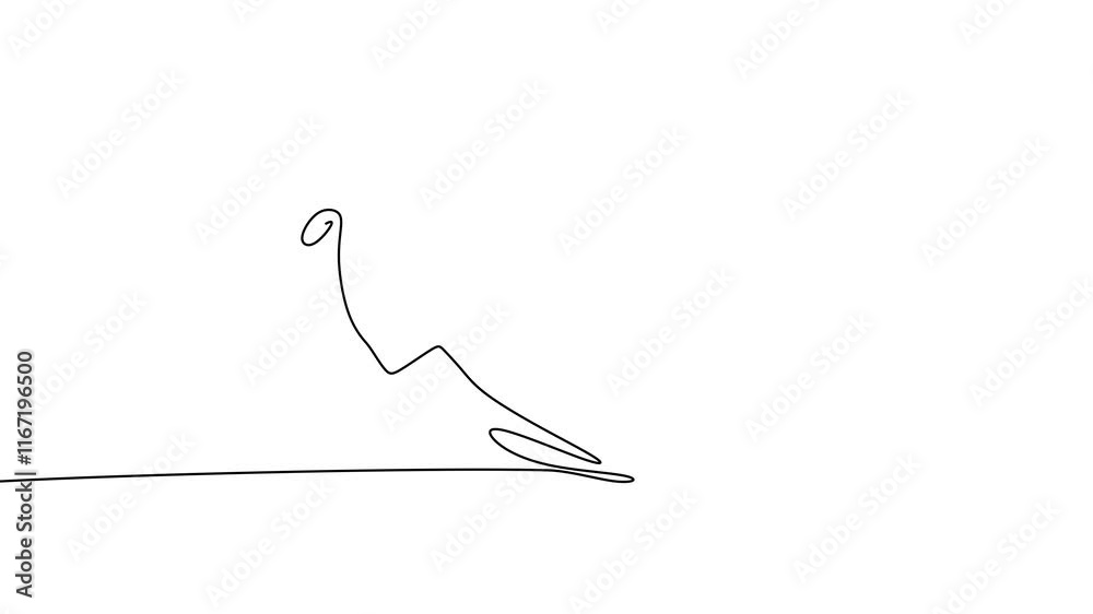 Tired man playing badminton continuous line drawing animation, hand drawn badminton animation Tired man playing badminton continuous line drawing animation, hand drawn badminton animation