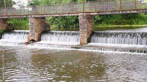 Video, French Weir Bridge, landscape, Taunton, England, UK.