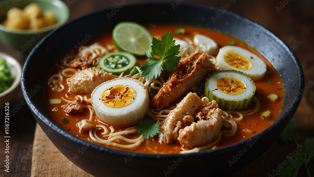 Penang assam laksa food Penang assam laksa food