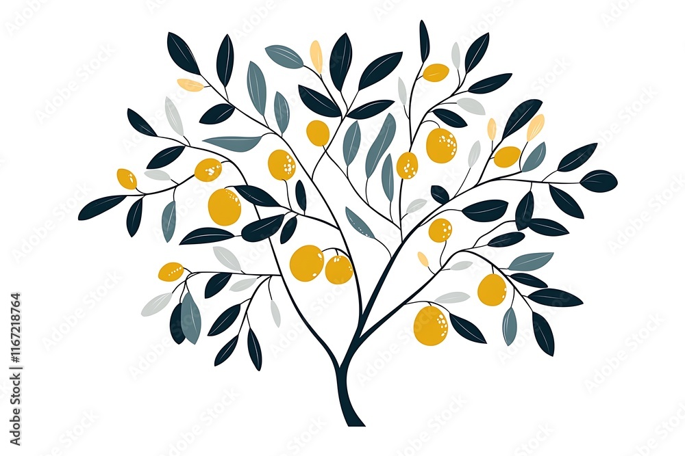 Tree outline silhouette illustration Tree outline silhouette illustration