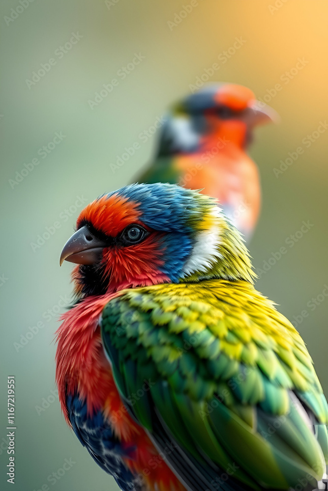 Fototapeta premium red and yellow macaw