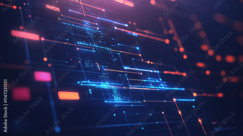 Fototapeta premium AI-powered automated project tracking tools that monitor progress, detect delays, and optimize development workflows.