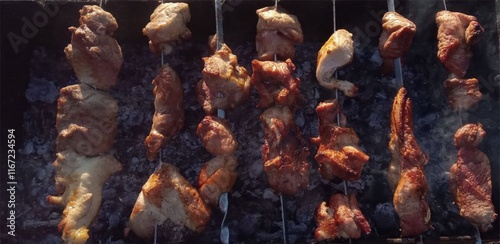meat on the grill