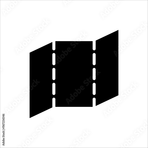 Brochure line icon. Catalogue, booklet, magazine, letterhead, open book and other polygraphy vector illustration. Isolated on white background.