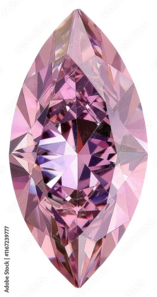 PNG Elegant marquise-cut pink diamond PNG Elegant marquise-cut pink diamond