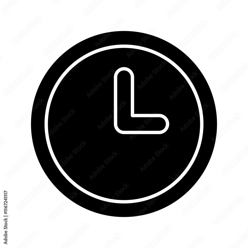 flat design wall clock vector icon flat design wall clock vector icon