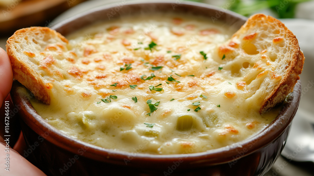 Leek and Potato Soup with Rustic Bread Leek and Potato Soup with Rustic Bread