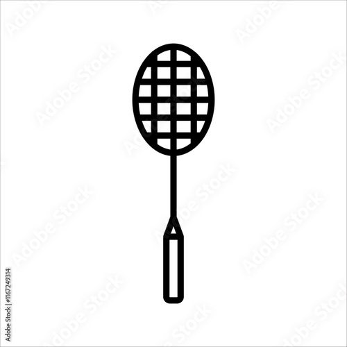 badminton ball icon, sport on white background