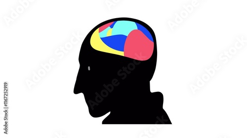 A visual depiction of stress and depression, showing a person battling internal struggles and emotional challenges.